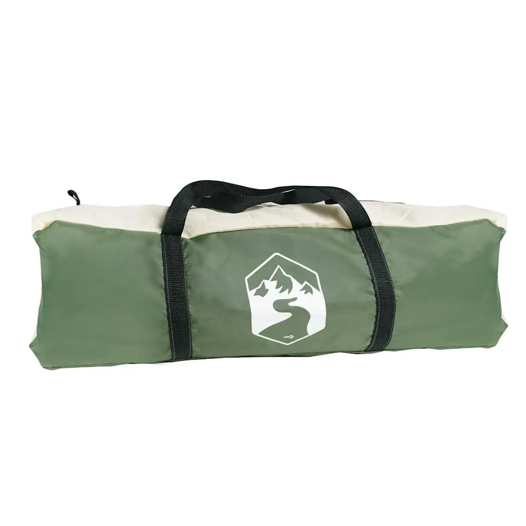 Camping Tent for Family Use 6 Person Green Waterproof Cabin with Detachable Rainfly