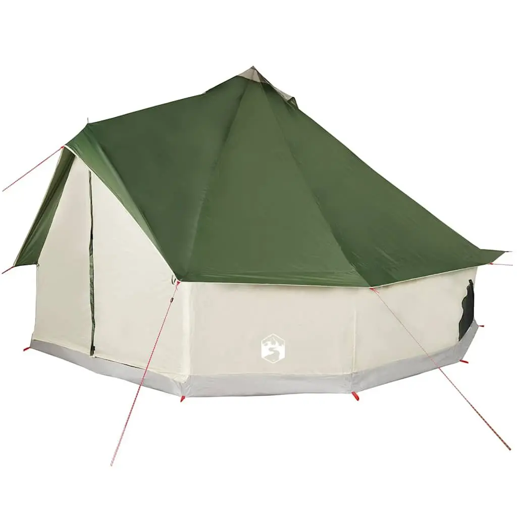 6 Person Green Tipi Camping Tent Portable Outdoor Waterproof Shelter