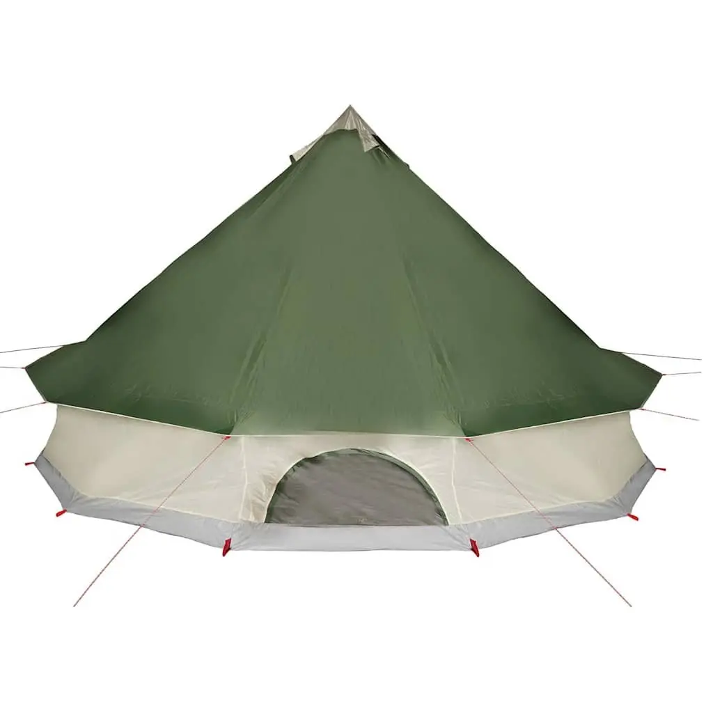 6 Person Green Tipi Camping Tent Portable Outdoor Waterproof Shelter