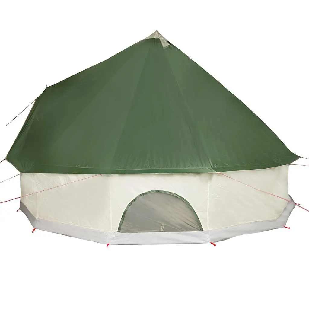 6 Person Green Tipi Camping Tent Portable Outdoor Waterproof Shelter