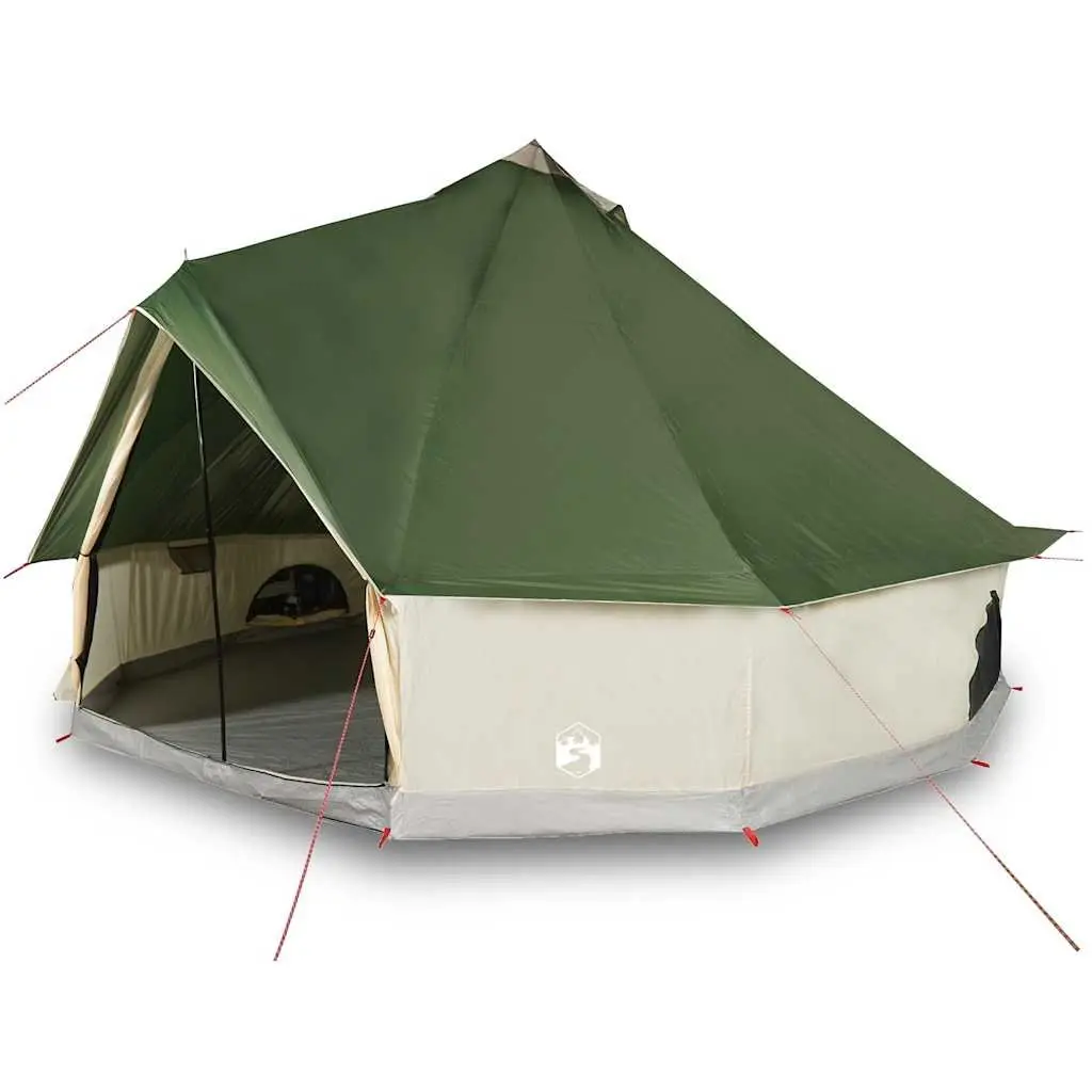 Camping Tent 8 Person Tipi Waterproof Green Outdoor Use