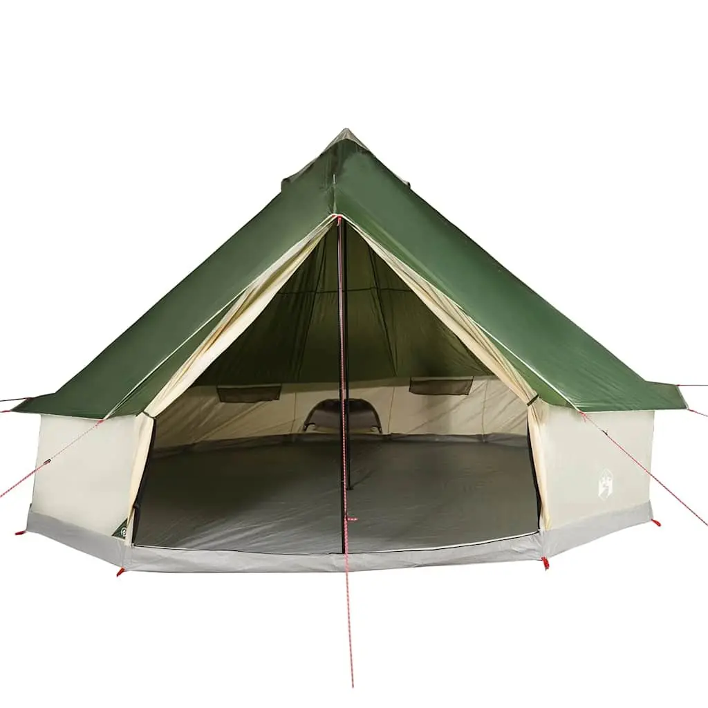 Camping Tent 8 Person Tipi Waterproof Green Outdoor Use