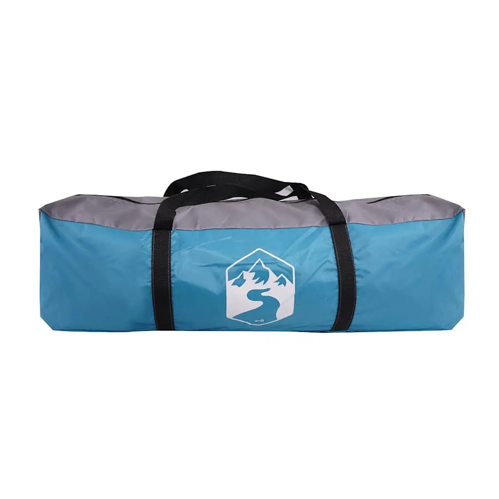 Family Camping Tent 8-Person Tipi Blue Waterproof Weather-Resistant Outdoor