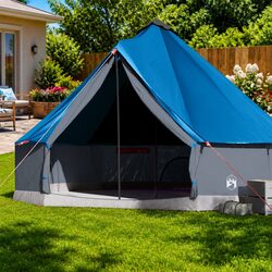 Specifications of 10-Person Blue Waterproof Tipi Tent