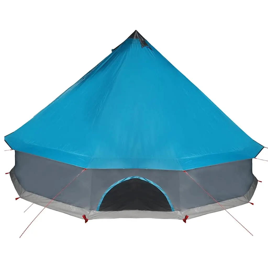 Camping Tent for Family Use 10 Person Tipi Blue Waterproof Outdoor Adventure