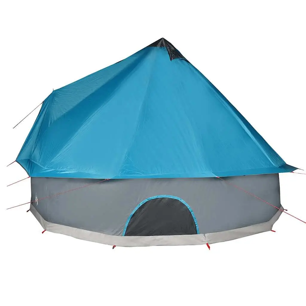 Camping Tent for Family Use 10 Person Tipi Blue Waterproof Outdoor Adventure