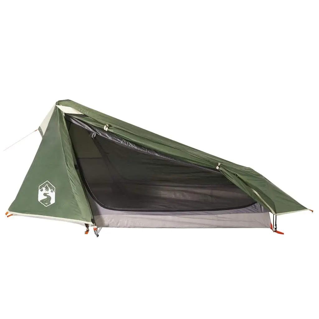 Camping Tent 1-Person Tunnel Waterproof Green Outdoor Hiking