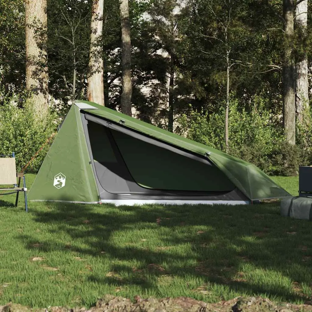 Camping Tent 1-Person Tunnel Waterproof Green Outdoor Hiking