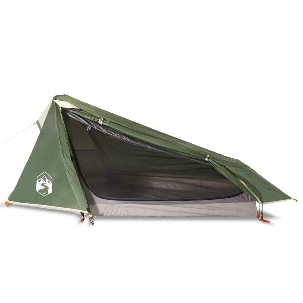 Camping Tent 1-Person Tunnel Waterproof Green Outdoor Hiking