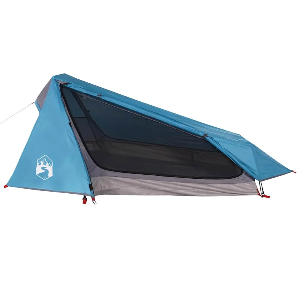 Camping Tent 1-Person Tunnel Waterproof Blue Outdoor Hiking
