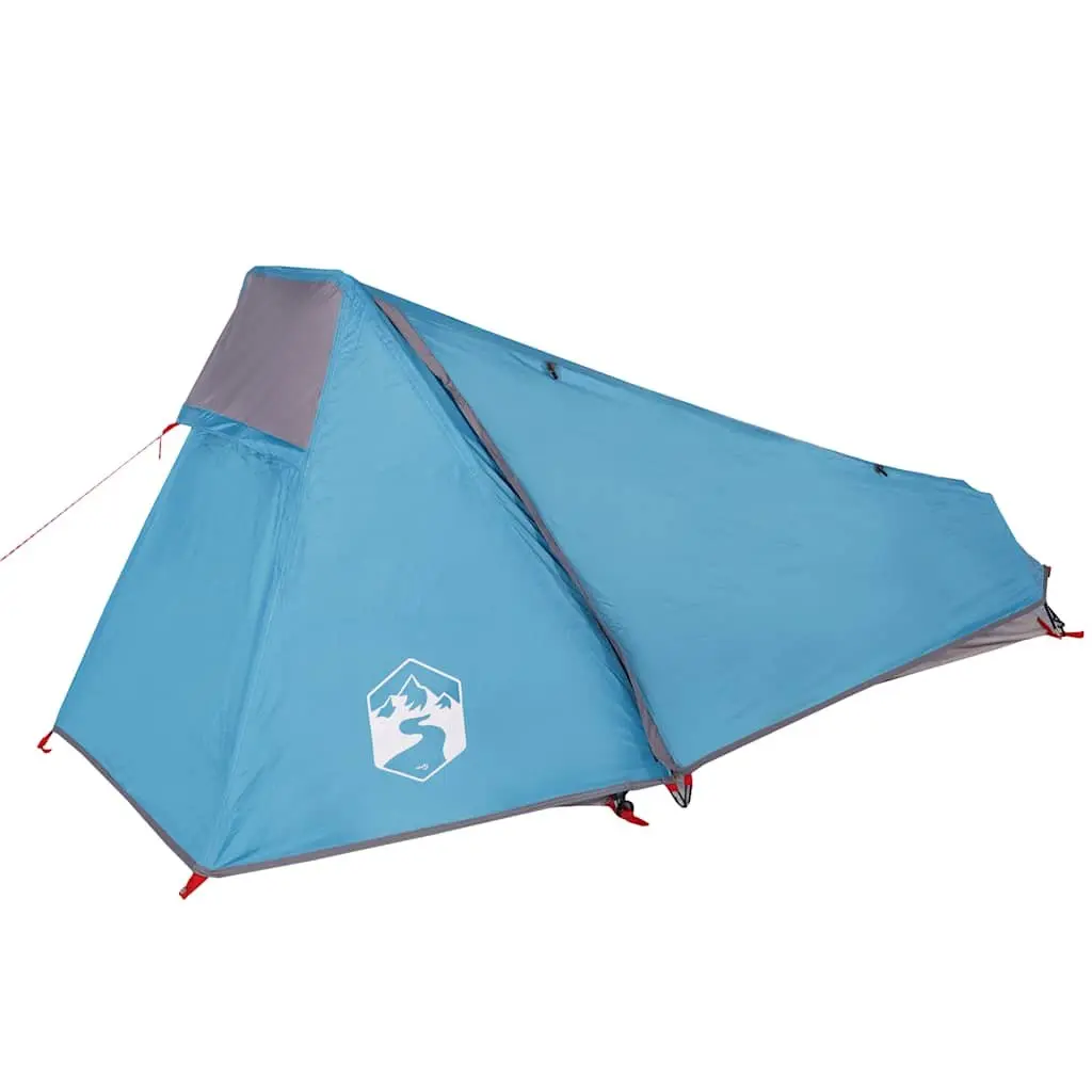 Camping Tent 1-Person Tunnel Waterproof Blue Outdoor Hiking