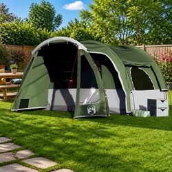 Specifications of 6-Person Green Waterproof Camping Tent