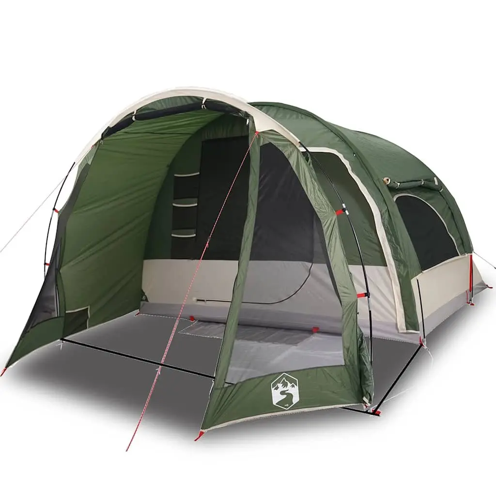 6-Person Family Tent Green Waterproof Camping Outdoor Shelter