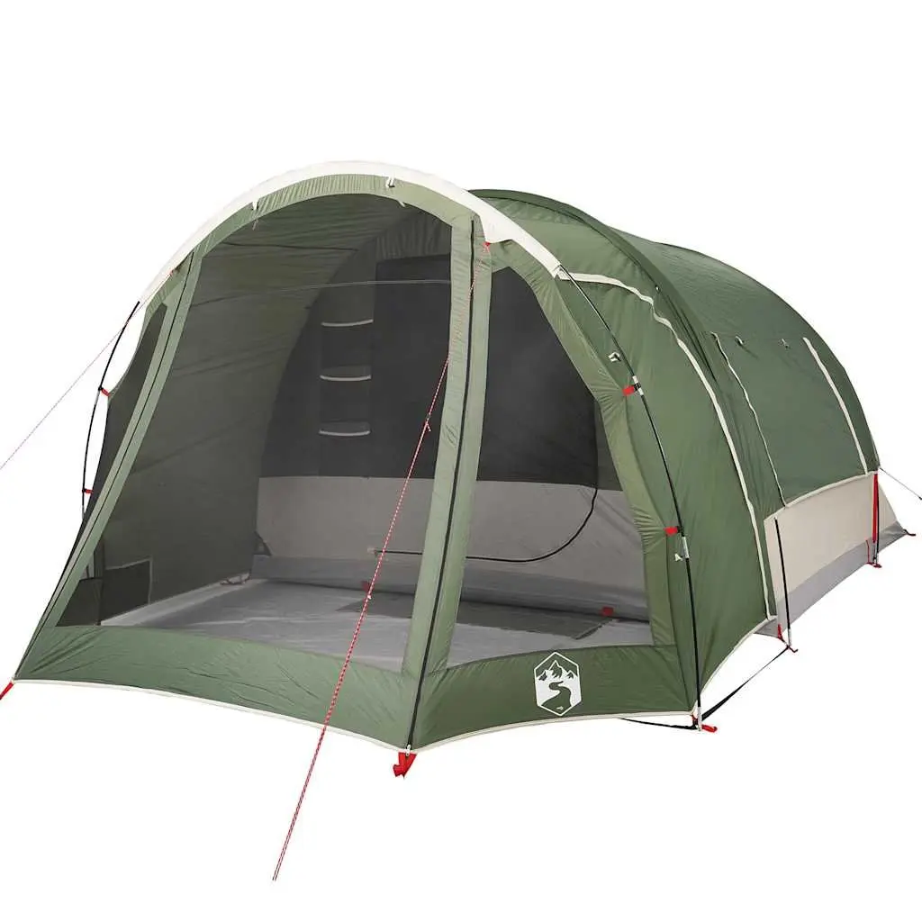 6-Person Family Tent Green Waterproof Camping Outdoor Shelter