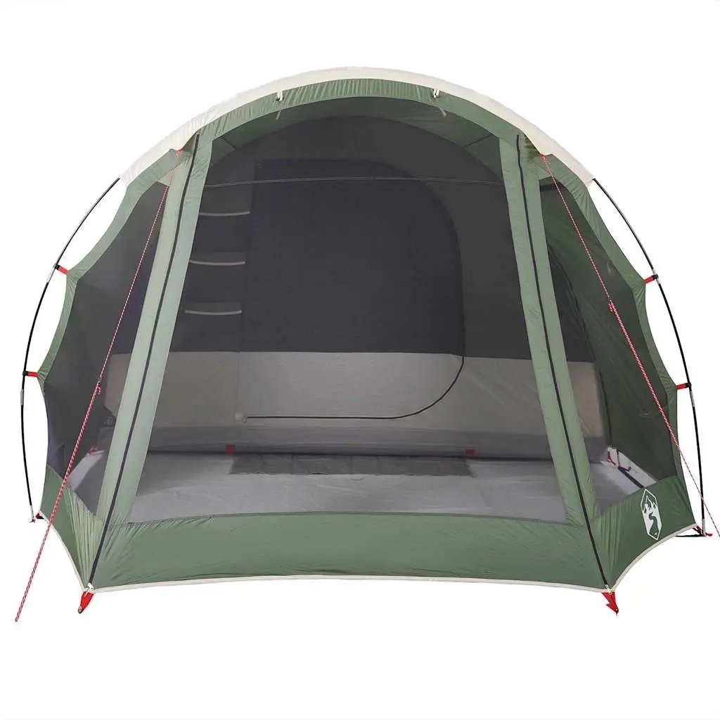 Family Tunnel Tent 8-Person Green Waterproof Camping Shelter
