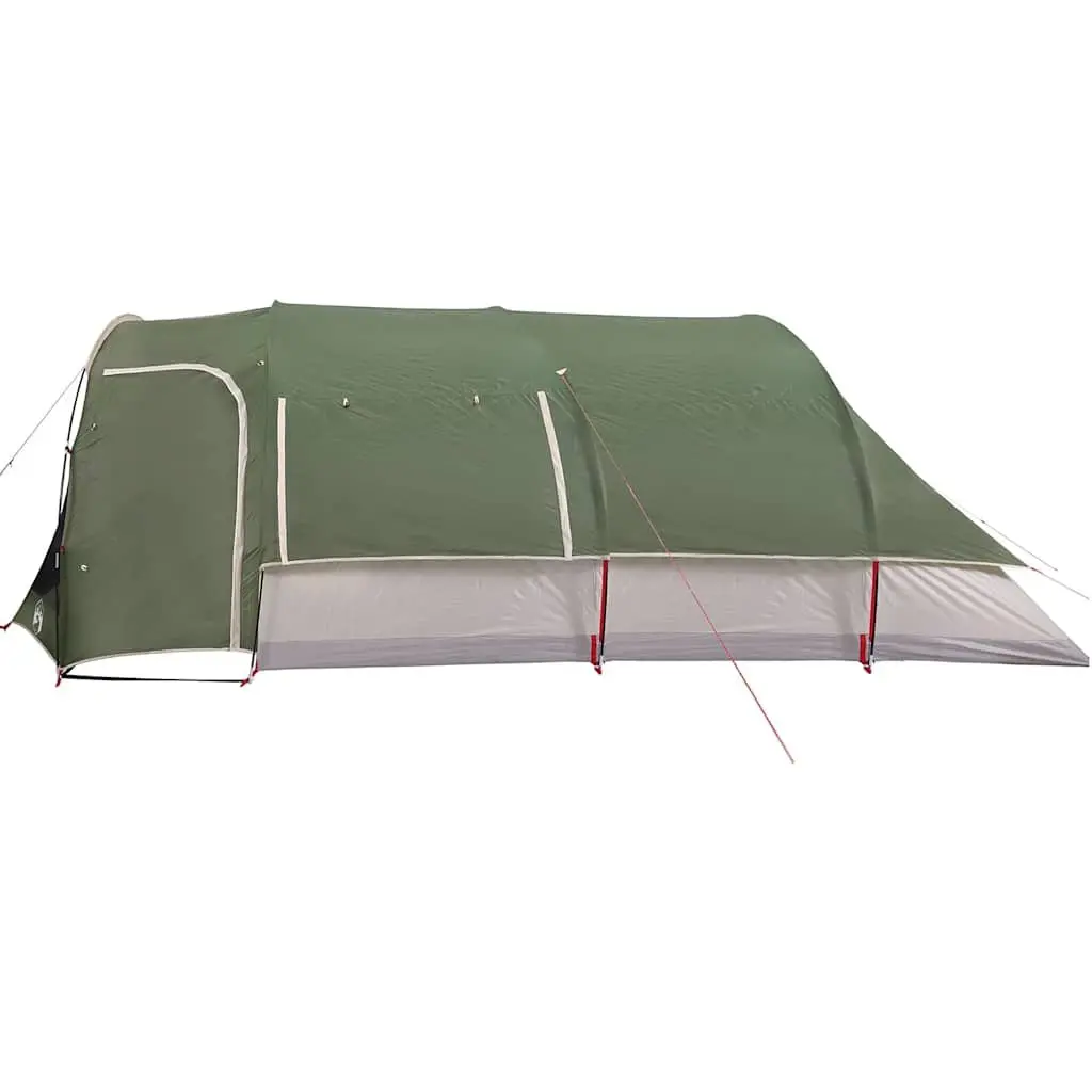Family Tunnel Tent 8-Person Green Waterproof Camping Shelter
