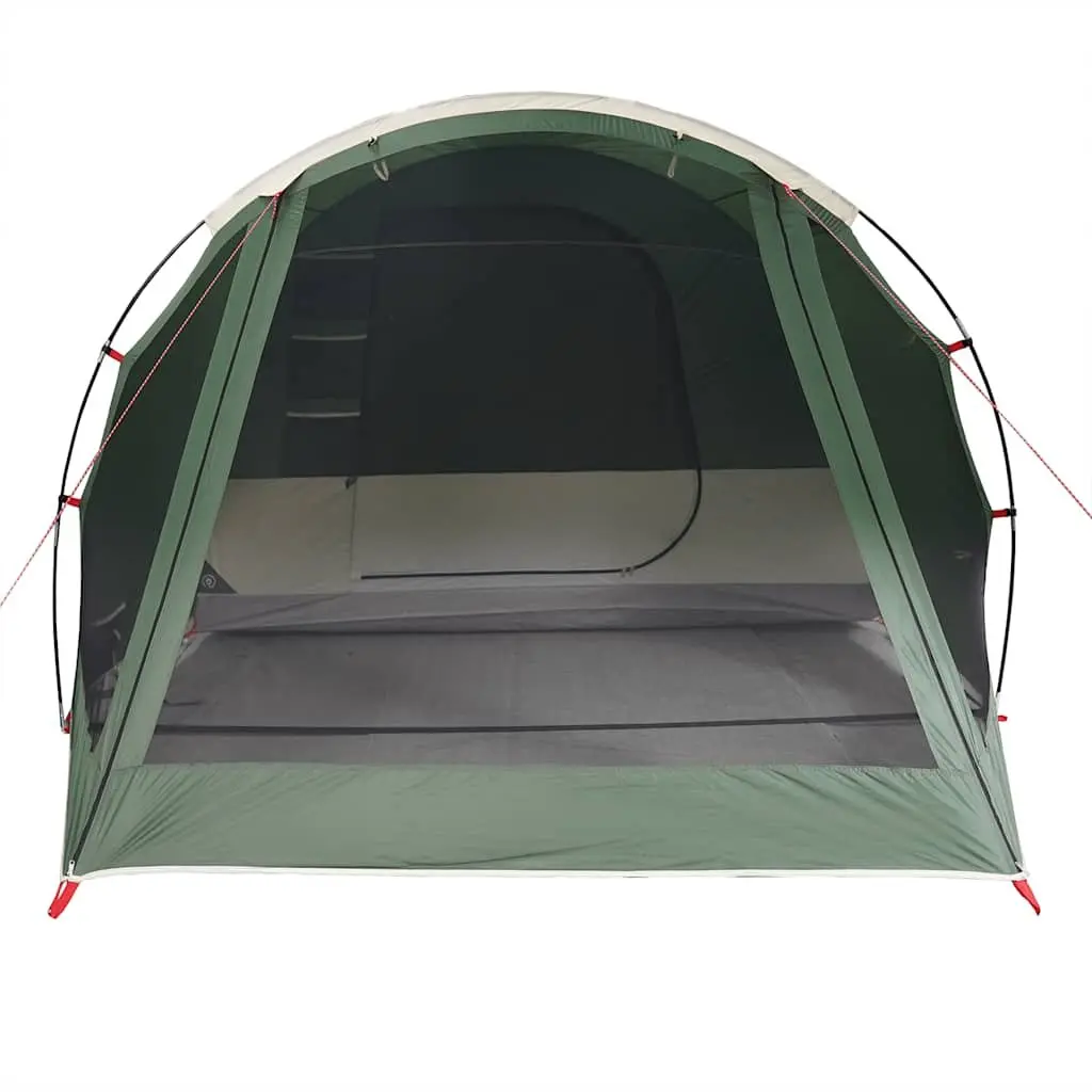 4-Person Tunnel Camping Tent Green Waterproof Easy Setup Fibreglass Poles