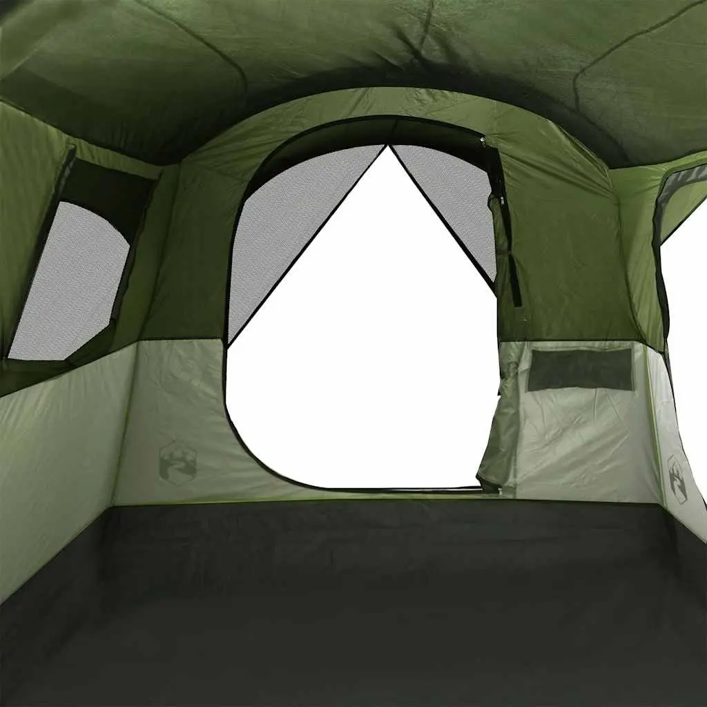 Family Tunnel Tent 8-Person Green Waterproof Camping Outdoor Hiking Shelter