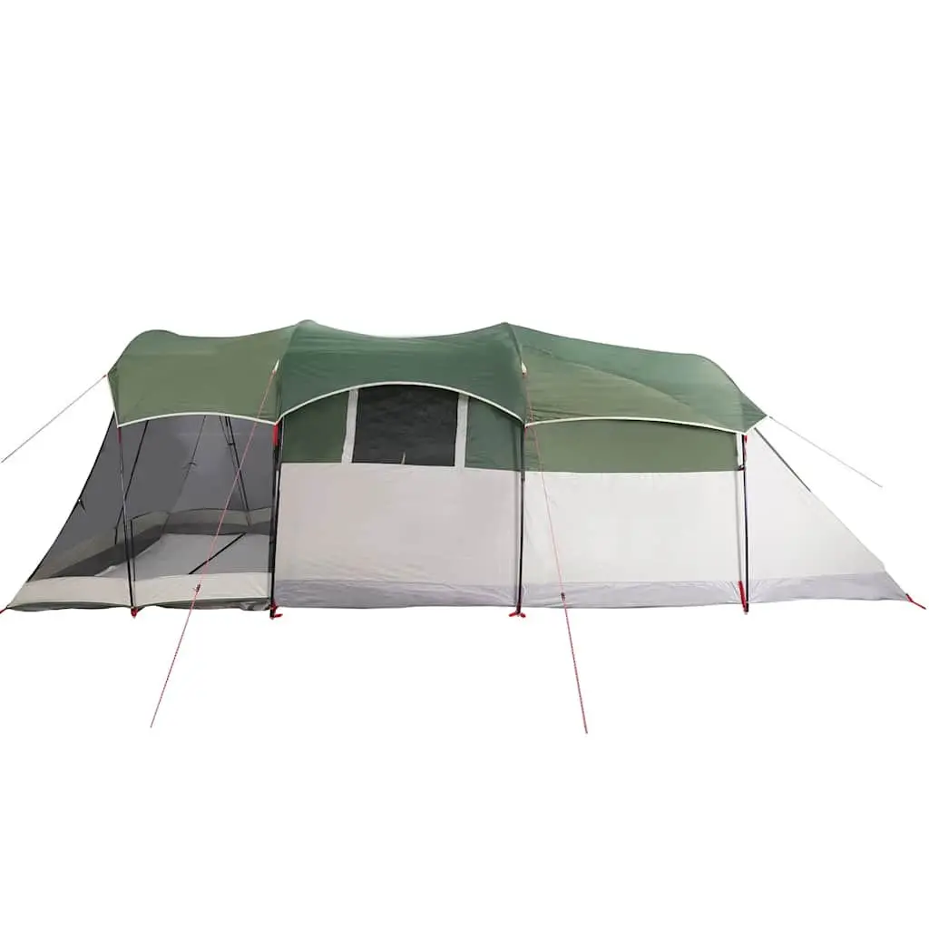 Family Tunnel Tent 8-Person Green Waterproof Camping Outdoor Hiking Shelter