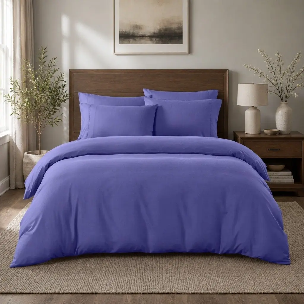 Queen Bamboo Cooling Quilt Cover Set with Pillowcases 2000TC