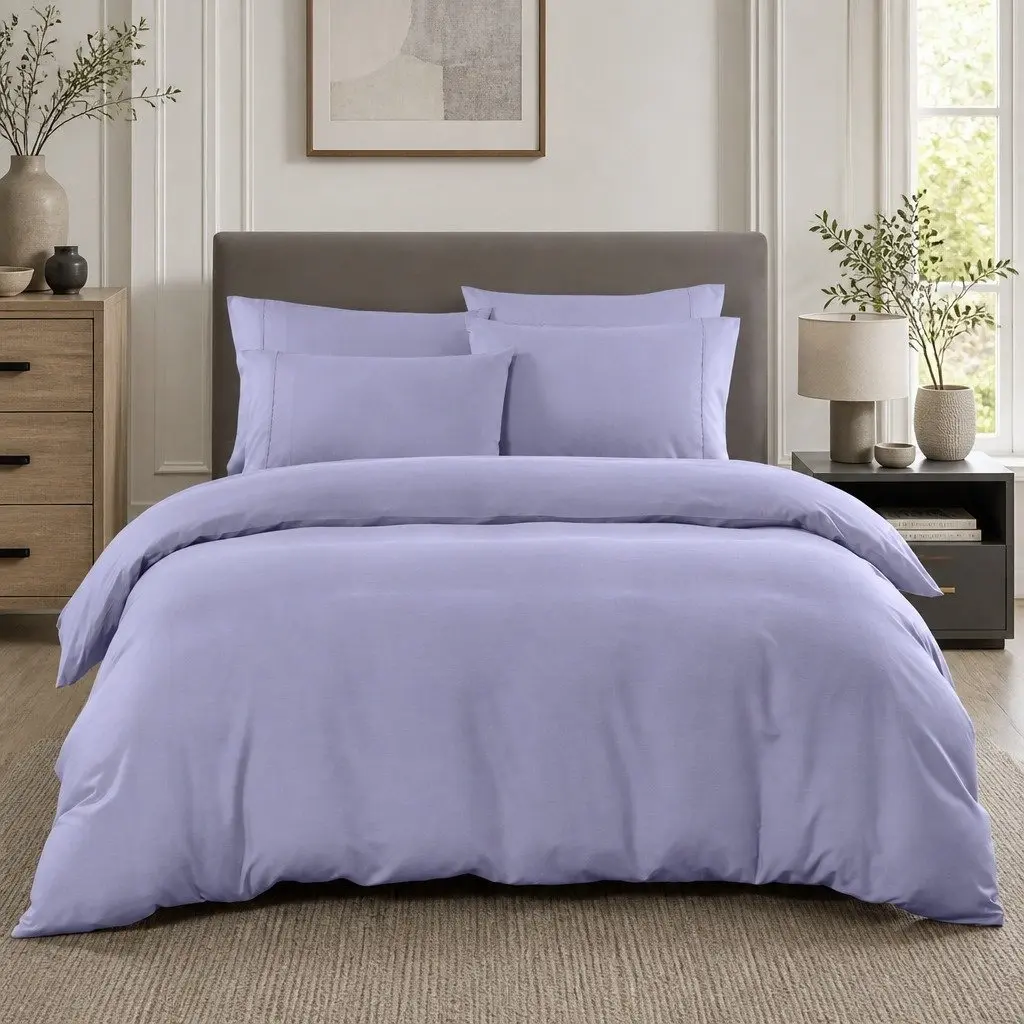 2000TC King Bamboo Quilt Cover and Pillowcase Set