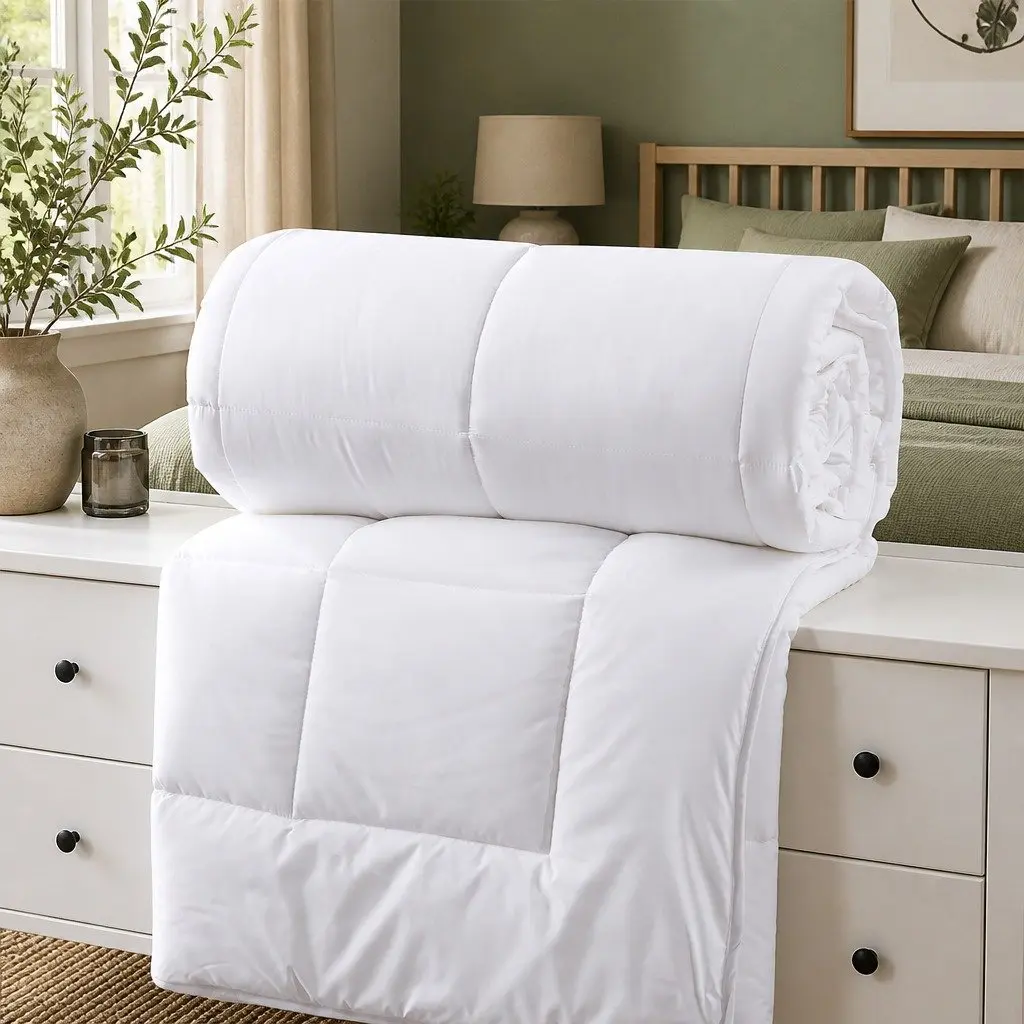 Single Quilt for Bedroom 140cm x 210cm Lightweight Breathable Anti-bacterial 260GSM Silk Touch