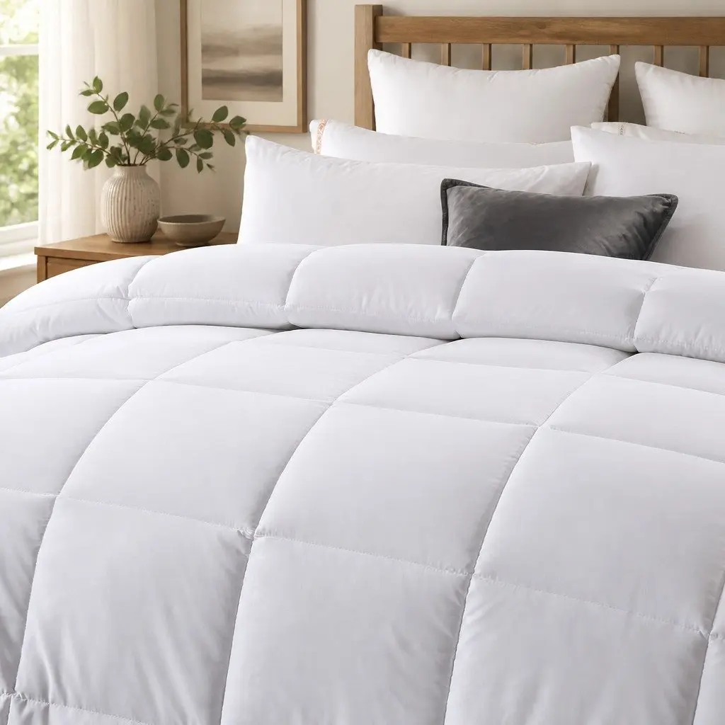 Single Quilt for Bedroom 140cm x 210cm Lightweight Breathable Anti-bacterial 260GSM Silk Touch