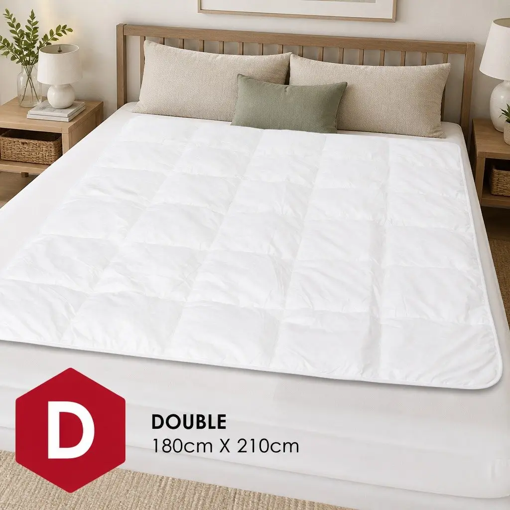 Double Quilt 260GSM Eco-Silk Touch Lightweight Breathable Bedding Comforter