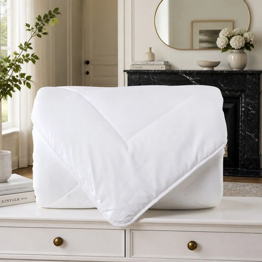 Queen Quilt for Bedroom 210x210cm Lightweight Eco-Silk Microfibre 260GSM Soft Breathable