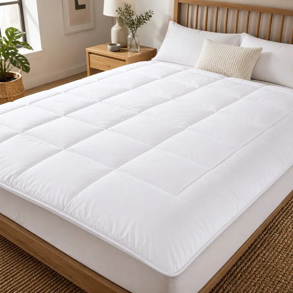 Queen Quilt for Bedroom 210x210cm Lightweight Eco-Silk Microfibre 260GSM Soft Breathable