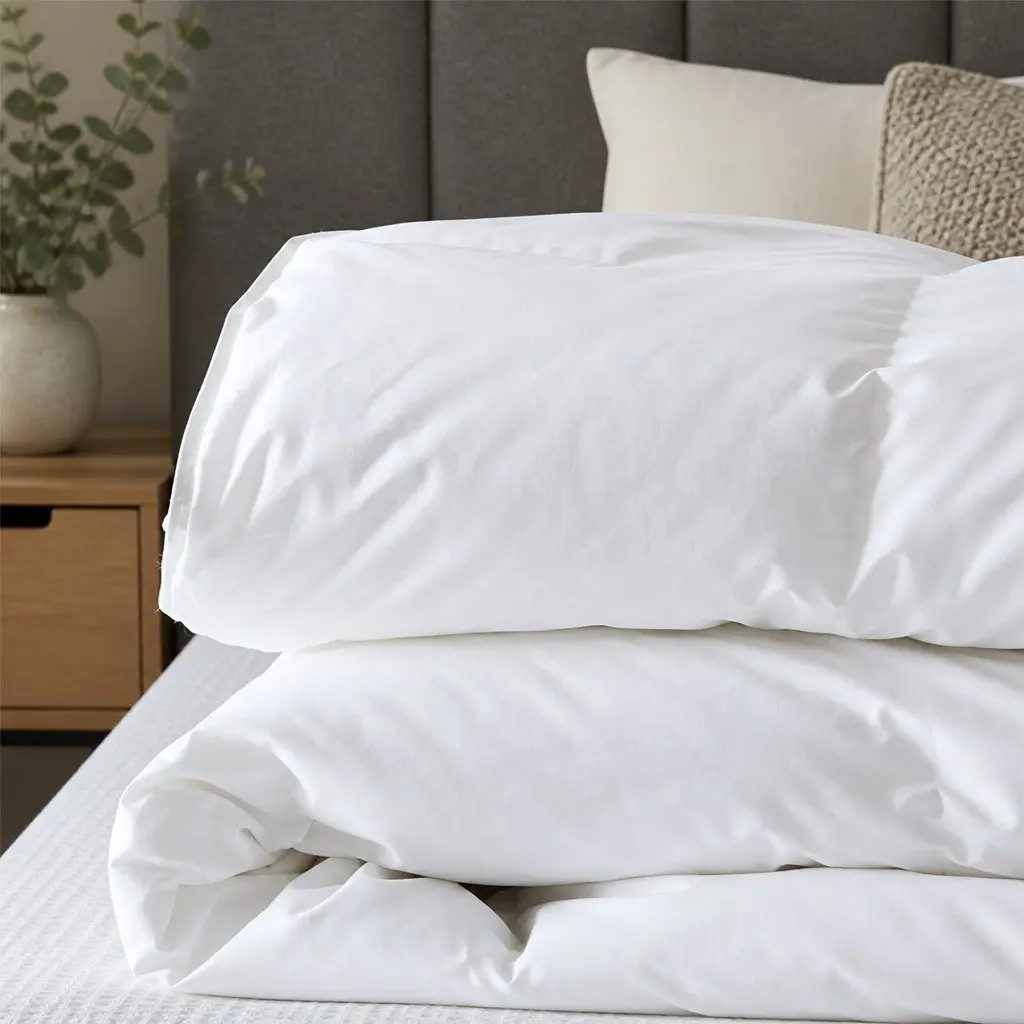 Duck Feather Down Quilt King Single 500GSM Ultra Soft Cotton Cover Baffle Box