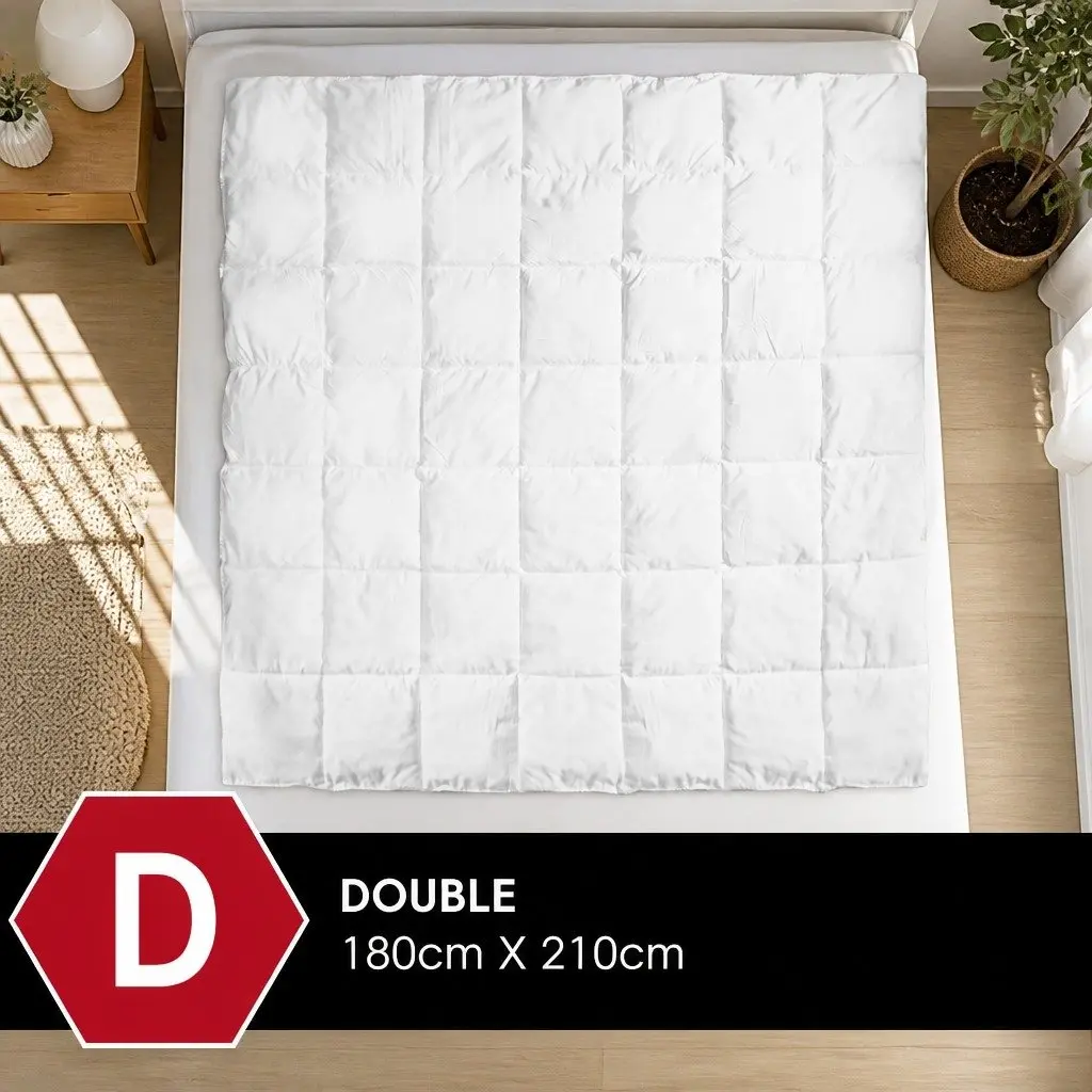 Bamboo Blend Quilt Double 180cm x 210cm Moisture-Wicking Breathable Doona Comforter