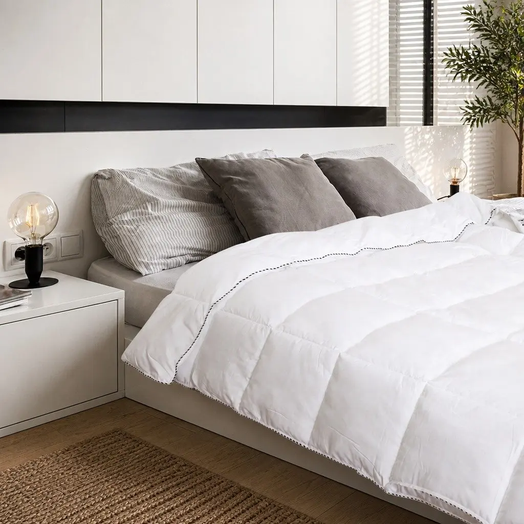 Bamboo Blend Quilt Double 180cm x 210cm Moisture-Wicking Breathable Doona Comforter
