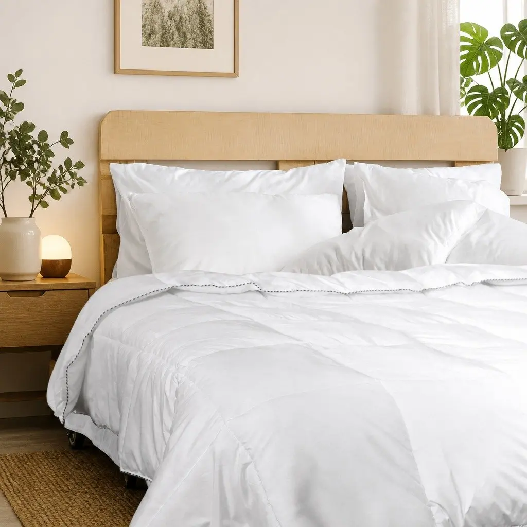Bamboo Blend Quilt King Size Breathable Lightweight Doona Bedding