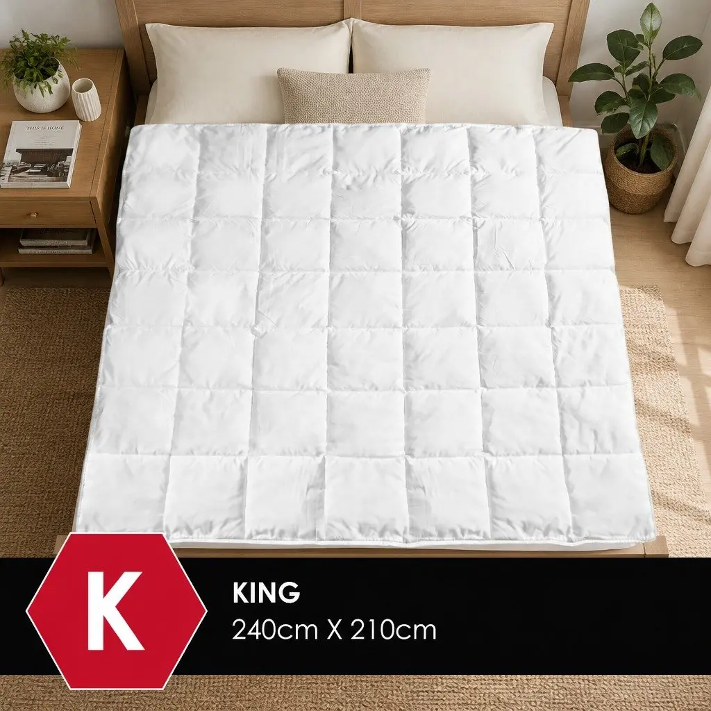 Bamboo Blend Quilt King Size Breathable Lightweight Doona Bedding