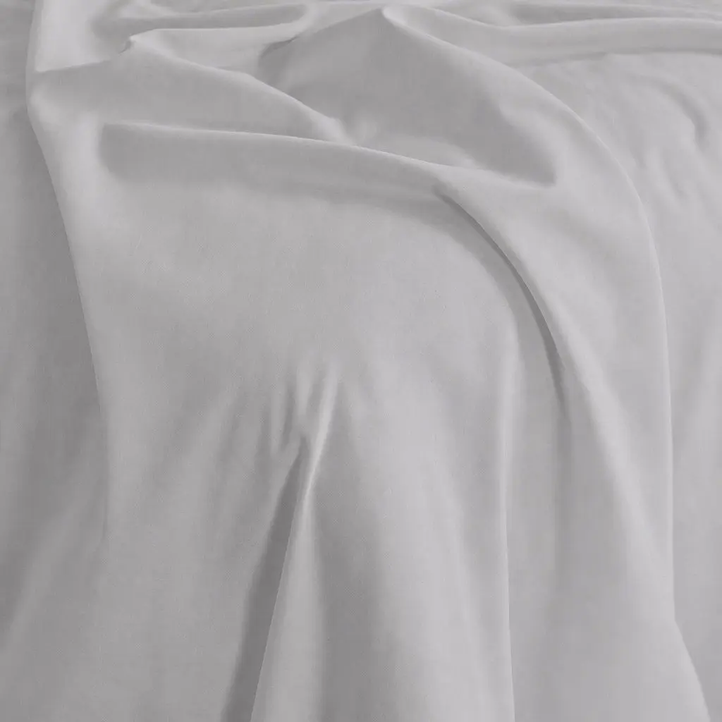 Queen Bamboo Cotton Sheet Set 1000TC Flat Fitted Pillowcases Cool Grey Bedroom