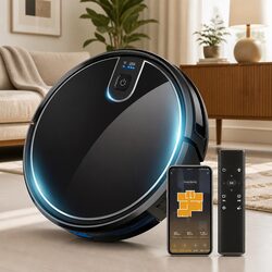 Robotic Vacuum Cleaner WiFi App Control Mopping Wet Dry Floor Smart Cleaning