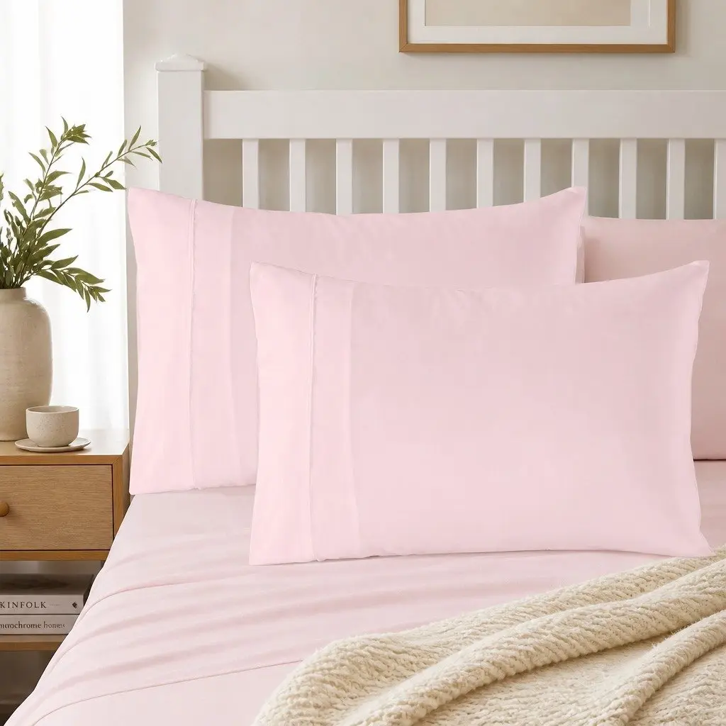 1200TC King Sheet Set in Soft Pink
