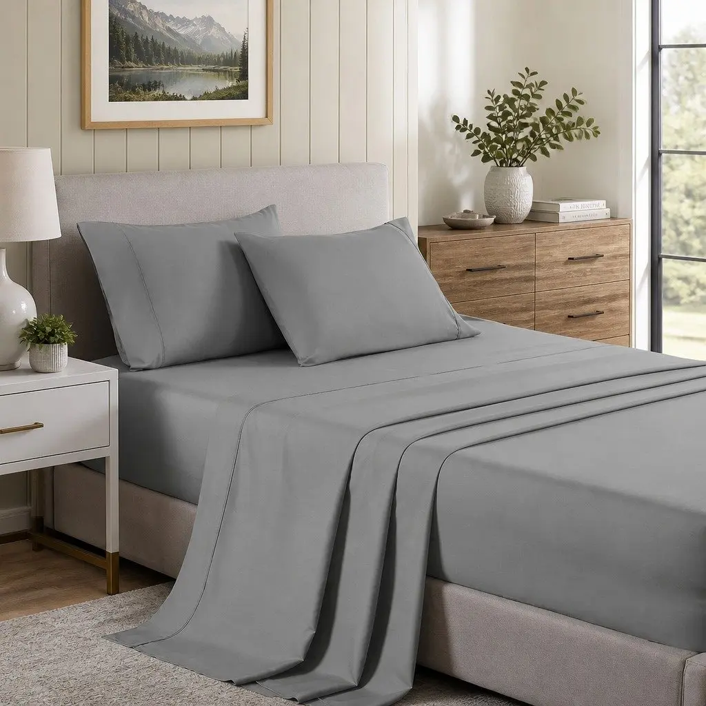 Single Bed Bamboo Cooling Sheet Set 2000TC