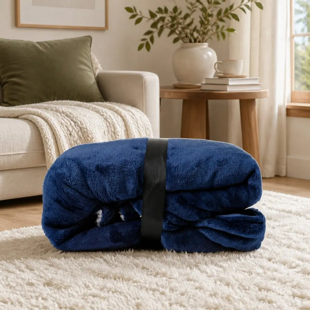 Snug Hoodie Reversible Loungewear Front Pocket Built-in Hood One Size Machine