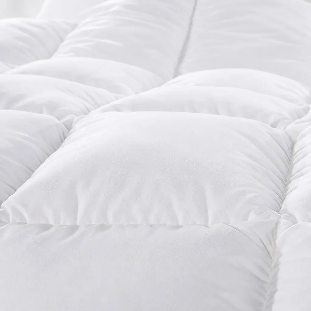 Goose Down Feather Quilt Single Cotton Cover 500GSM All Season Warm Bedding