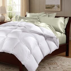 Goose Feather Down Quilt Queen – 210cm x 210cm, 500GSM