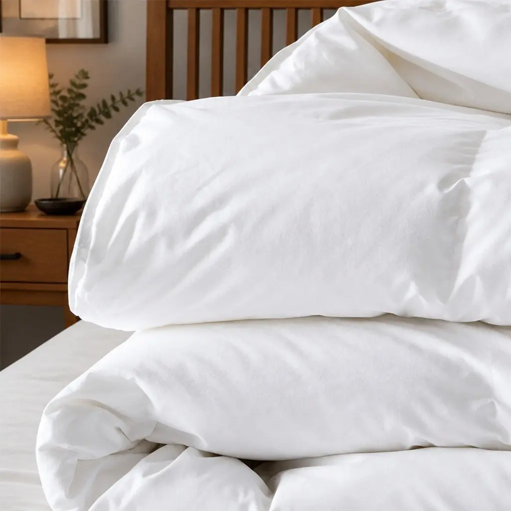 Duck Feather Down Quilt Single 500GSM 95% Feather 5% Down Ultra Soft Cotton