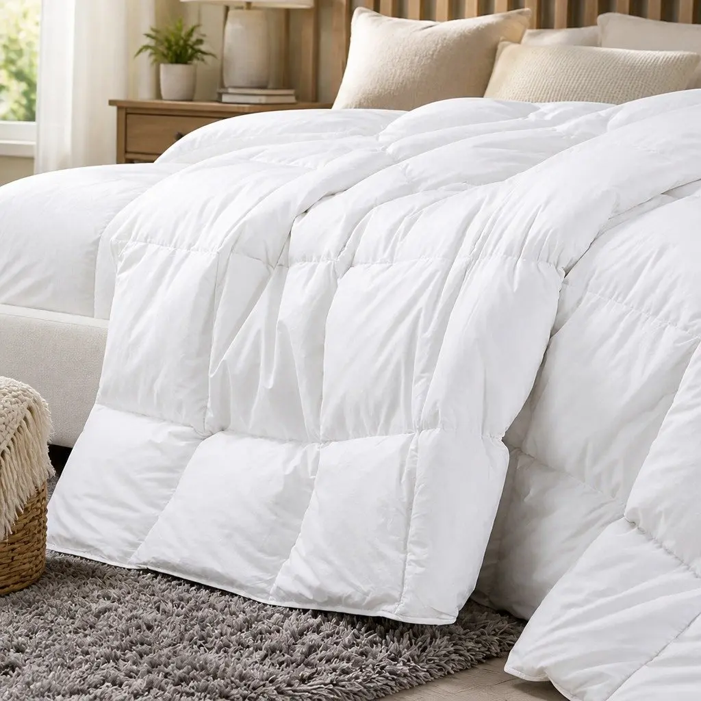 King Size Duck Feather Down Quilt 500GSM