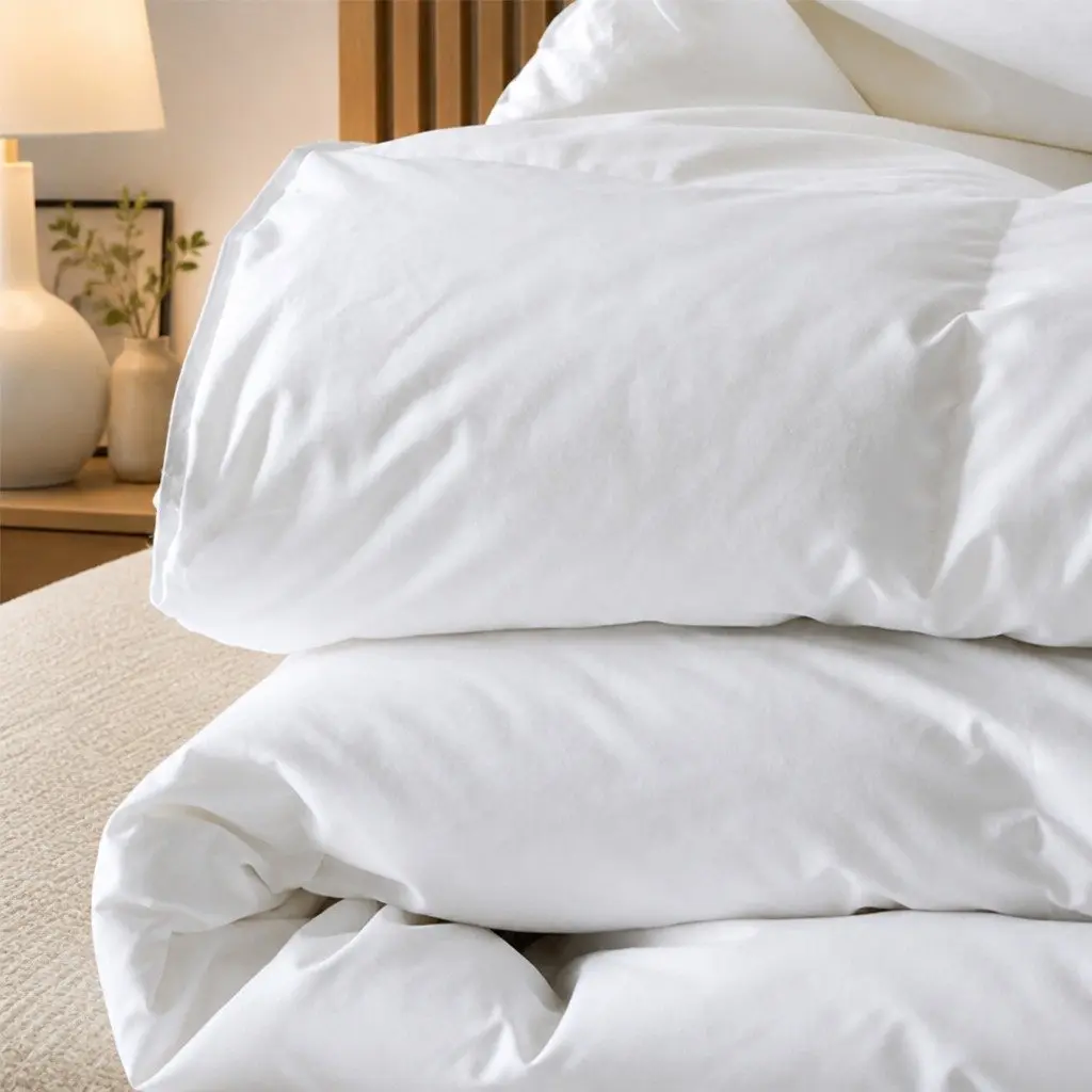 Duck Feather Down Quilt Queen 210x210cm 500GSM Soft Cotton Cover All Season