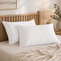 Mulberry Silk Pillowcase Twin Pack: Dimensions 51x76cm, White