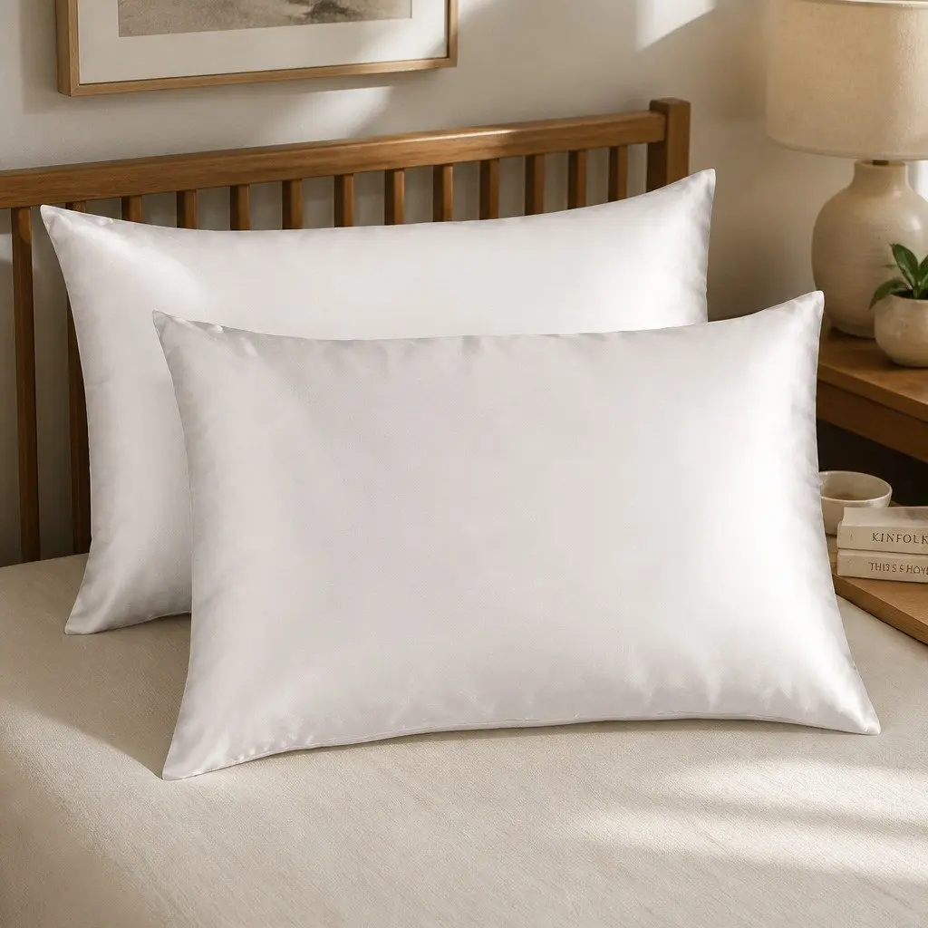 Twin Pack Mulberry Silk Pillowcases 51x76cm