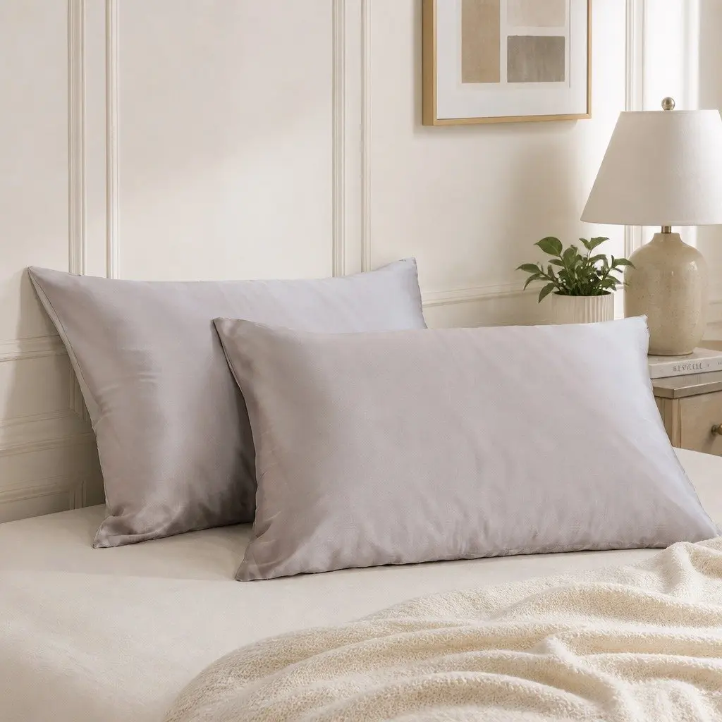 Twin Pack Mulberry Silk Pillowcases 51x76cm