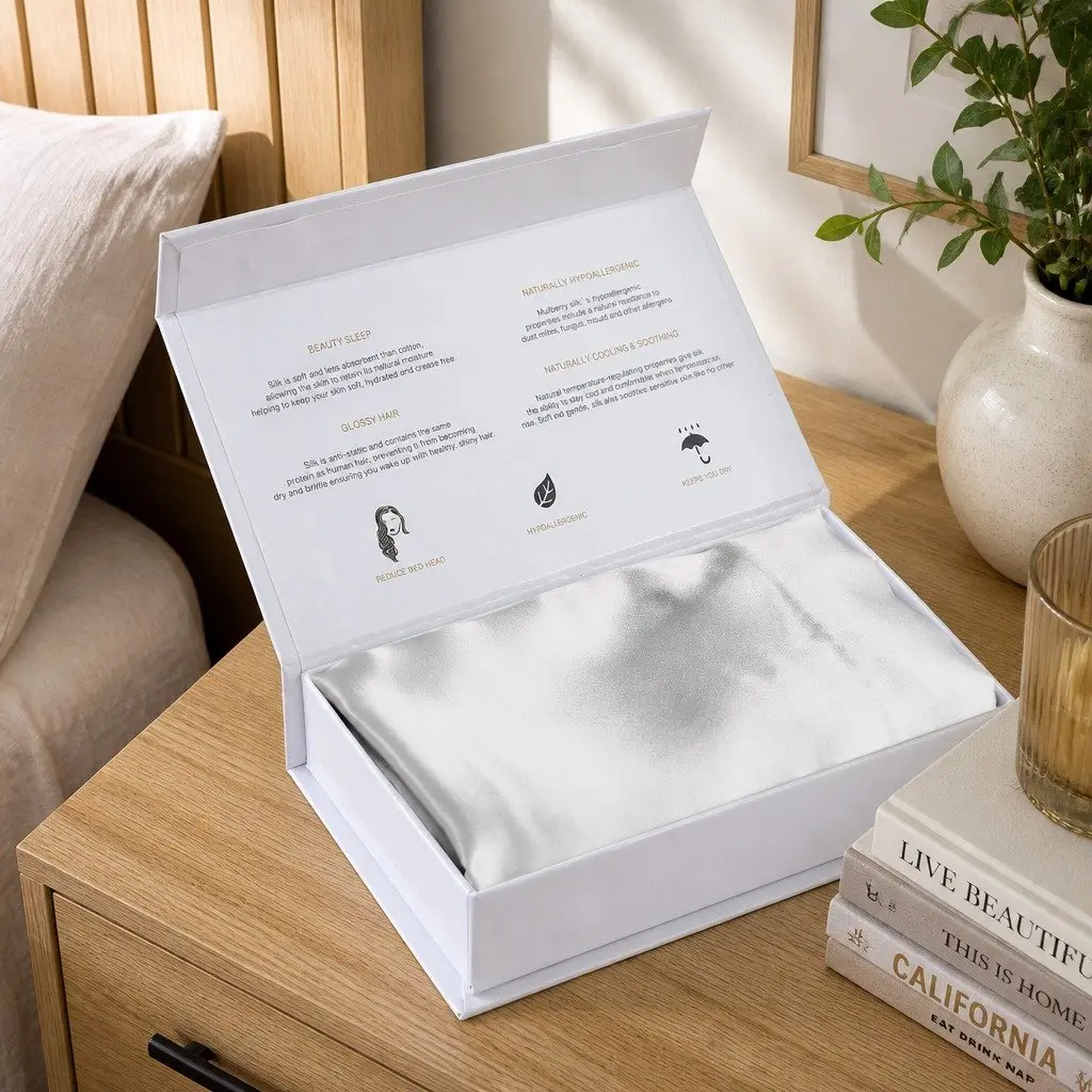 Twin Pack Mulberry Silk Pillowcases 51x76cm