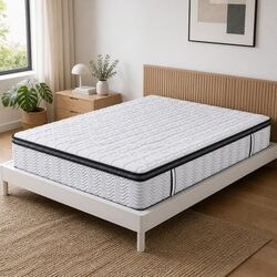 Double Pocket Spring Mattress: 137 x 190 x 30 cm, Medium-Firm